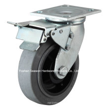 Rueda conductora Heavy Duty Swivel W / Brake Conductive TPR Caster